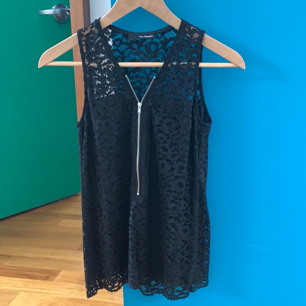 The kooples zip detail tank